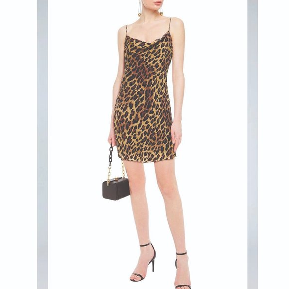 Alice + Olivia Harmony Leopard Print Slip Dress - Picture 5 of 7